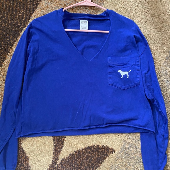 Long sleeve PINK crop tee - Picture 2 of 4